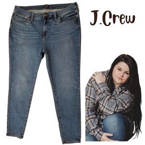 RE-IMAGINED By J CREW 8" Mid-Rise Blue Denim Skinny Jeans Women's 34